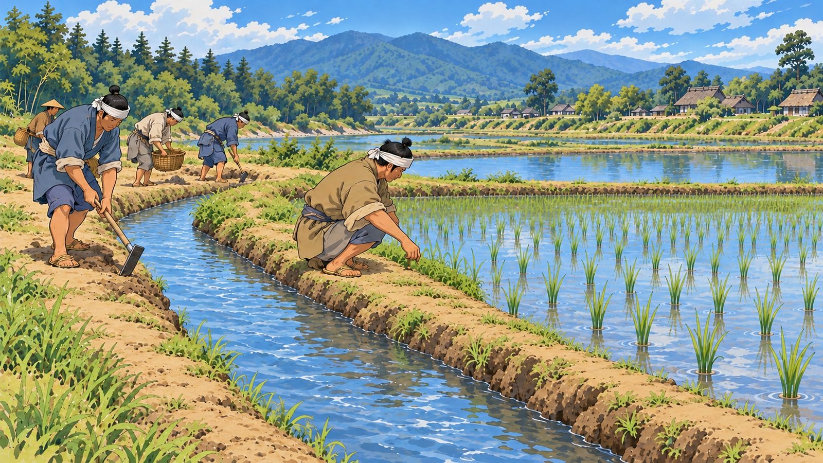 作品に描かれた堀川